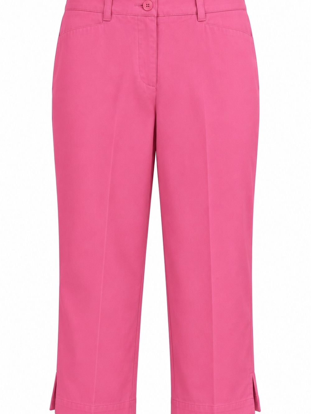 Liz Claiborne Hot Pink Cropped Straight-Leg Capris